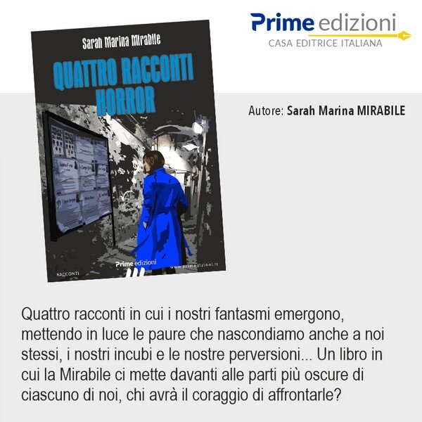 Quattro racconti Horror di Sarah Mirabile